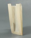 Крафт пакет бурый с V-образным дном, 110*40*260 (Ш*Г*В), с окном
