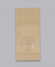 Крафт пакет с окном 120*80*250 (1 слой)