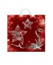 Новогодний пакет 37см*36см(+5)*100мкм, ПВД "Бордо"