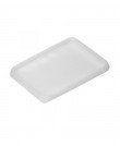 Крышка прямоугольная 179x132х8мм, полупрозрачная для контейнера пищевого