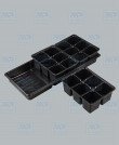 Комплект: поддон (446ммх240ммх66мм)+3 кассеты для рассады 6 ячеек (178ммх136ммх63мм)