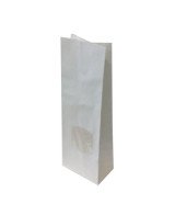 Крафт пакет с квадратным окном 120*80*250 (2 слойн.)