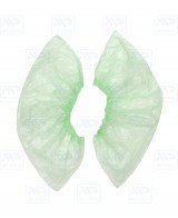 Бахилы особопрочные зеленые, гладкие (100шт)