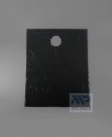 Мешки для мусора ПВД 20л. 40х50см, черный (80мкм) "Вырубная ручка"