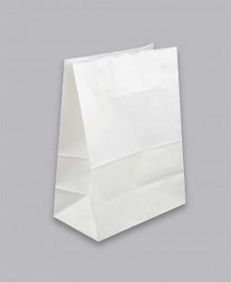 Крафт пакет белый, 80*50*170 (Ш*Г*В)