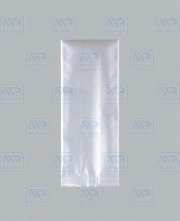 Пакет с центральным швом 75(+50)х200, Метал/БОПП/PE/AL (серебрянный)