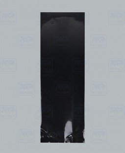 Пакет с центральным швом 120(+70)х400, Метал/БОПП/PE (черный)