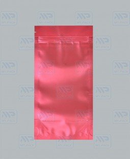 Пакет Дой-Пак 105*215(+35)мм, Металл/PET/БОПП (красный)