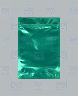 Пакет Дой-Пак 135*200(+40)мм, Металл/PET/БОПП (зеленый)