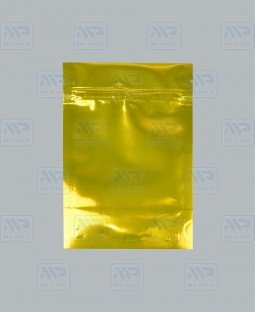 Пакет Дой-Пак 105*150(+35)мм, Металл/PET/БОПП (золото)