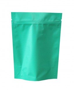 Пакет Дой-Пак 135*200(+40)мм, Металл/PET/БОПП (бирюзовый-матовый)