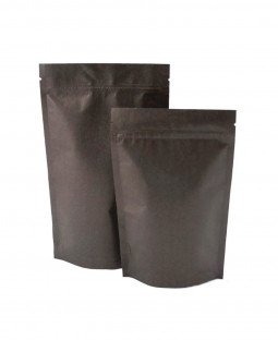 Пакет Дой-Пак 105*150(+35)мм, Крафт/Мет/PE/БОПП (коричневый)