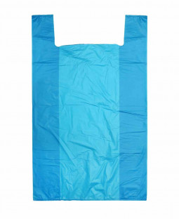 Пакет Майка 50х80см голубой (23мкм)