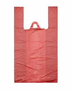 Пакет Майка 30х60см, "Красный" (15мкм)