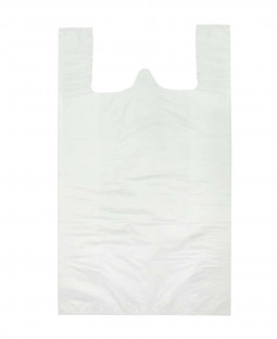 Пакет Майка 36х65см, "Прозрачно-белая" (25мкм)