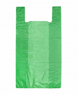 Пакет Майка 38х70см (+20) салатовый (15мкм)
