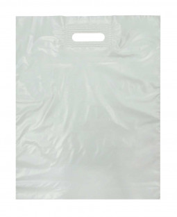 Пакет с Вырубной ручкой 70х60см, "Белый" (50мкм)