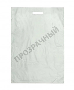 Пакет с вырубной ручкой 20x30см, "Прозрачный" (45мкм)
