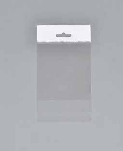 Пакет с европодвесом 23см*25см (25мкм), БОПП, с клапаном и скотчем