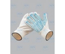 Перчатки рабочие хб с ПВХ, "Протектор", 7-ми нитка, 7,5 класс