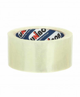 Скотч 48мм 45мкм, 132м, Unibob, прозрачный