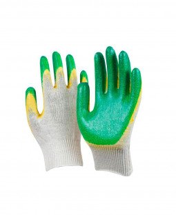 Перчатки с латексным покрытием (двойной облив)