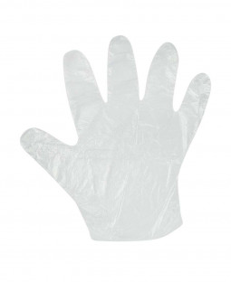Перчатки полиэтиленовые, размер L, прозрачные (100шт/уп.)