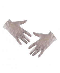 Перчатки из пленки полимерной виниловые "KLEVER", XL