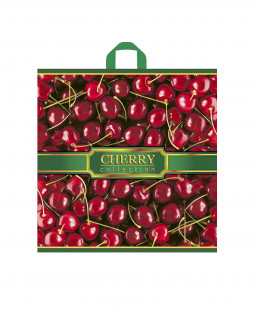Подарочный пакет 48см*48см(+5)*60мкм, ПВД, "Черешня"