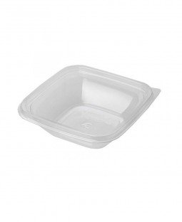 Контейнер пищевой 126х126х38мм, 250мл, прозрачный (квадратный)