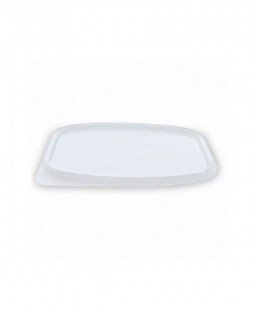 Крышка прямоугольная, 138х102х4мм, полупрозрачная для контейнера пищевого