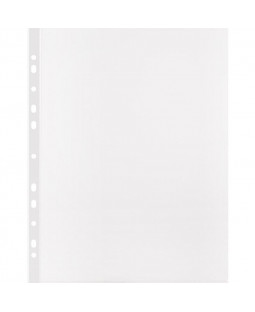 Файл-вкладыш Бюрократ А5 30мкм (Премиум) гладкий, прозрачный, 100шт.