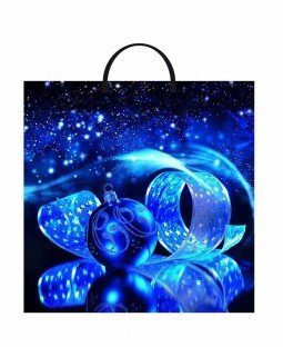 Новогодний пакет 40см*44см(+5)*100мкм, ПВД "Волшебная Ночь"