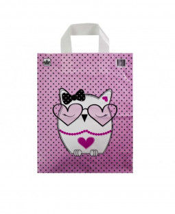 Подарочный пакет 28см*35см*55мкм, ПВД,  "Розовое настроение"