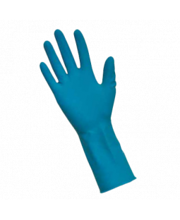 Перчатки повыш.прочности удлин. латекс. нестер. неопудрен.1хлор.текстур. синие (50шт/уп.), L