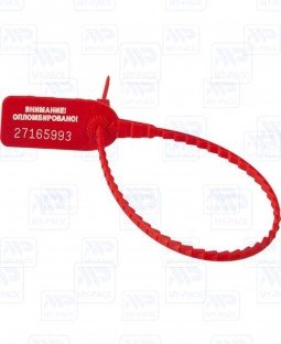 Пломба пластиковая номерная УП-255 (красная)