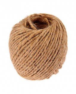 Шпагат джутовый  (кручёный) 1,25 кТекс, 50м. (коричневый)
