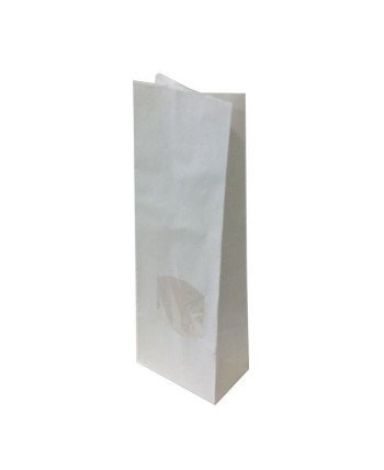 Крафт пакет с квадратным окном 120*80*250 (2 слойн.)
