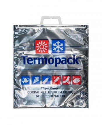 Термопакет Премиум 420*450мм, Металл/Металл, серебрянный