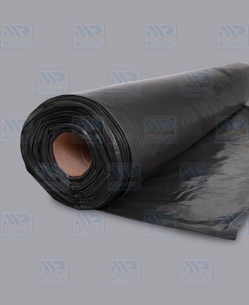 Рукав полиэтиленовый ПВД 80см (50мкм) черный, вторичка