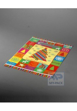 Новогодний пакет 20см*30см(+0)*30мкм, "Всех с Новым годом"