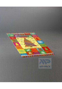 Новогодний пакет 20см*30см(+0)*30мкм, "Всех с Новым годом"