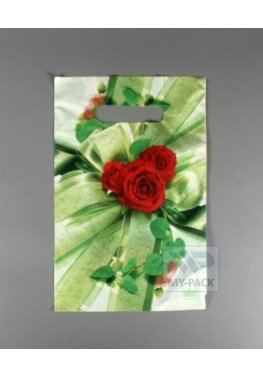 Подарочный пакет 20см*30см(+0)*30мкм, "Бантик"