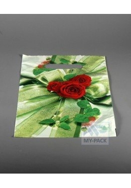 Подарочный пакет 20см*30см(+0)*30мкм, "Бантик"