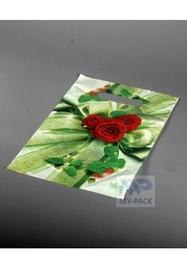 Подарочный пакет 20см*30см(+0)*30мкм, "Бантик"