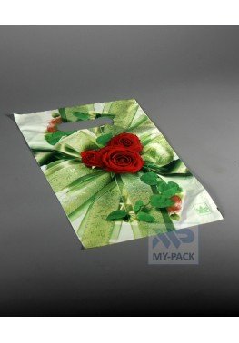 Подарочный пакет 20см*30см(+0)*30мкм, "Бантик"