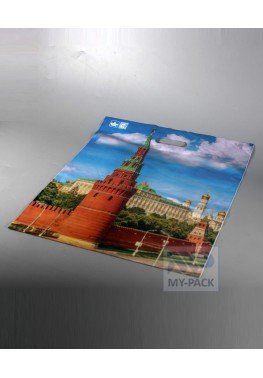 Подарочный пакет 39см*48см(+3)*60мкм, ламинат "Москва"