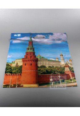 Подарочный пакет 39см*48см(+3)*60мкм, ламинат "Москва"