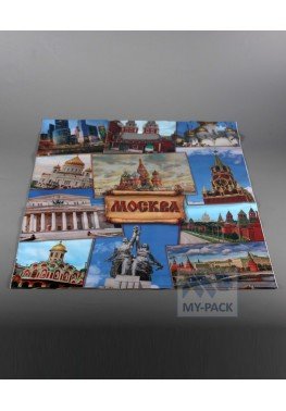 Подарочный пакет 39см*48см(+3)*60мкм, ламинат "Москва"