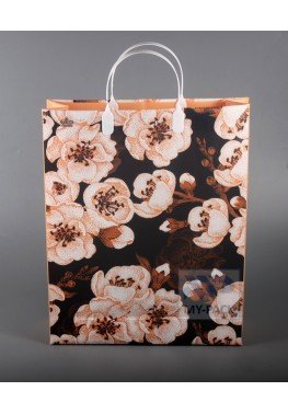 Подарочный пакет 30см*40см(+5)*140мкм, ламинат "Охра"